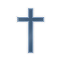 Cross Surfboard Sticker
