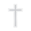 Cross Surfboard Sticker